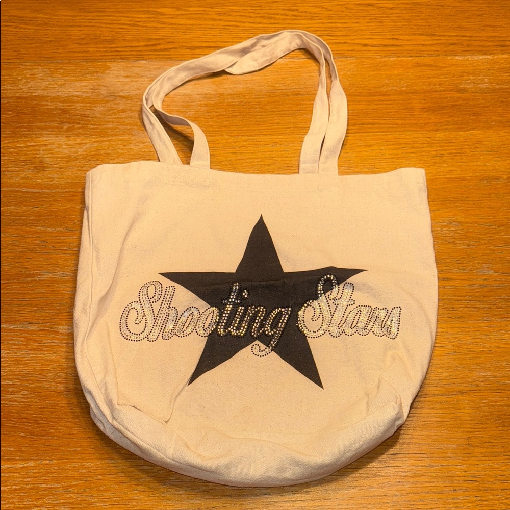Shooting Stars Cream Tote Bag
